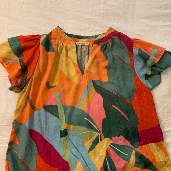 Christian Siriano Multicolor Abstract Blouse - Picture 2 of 6